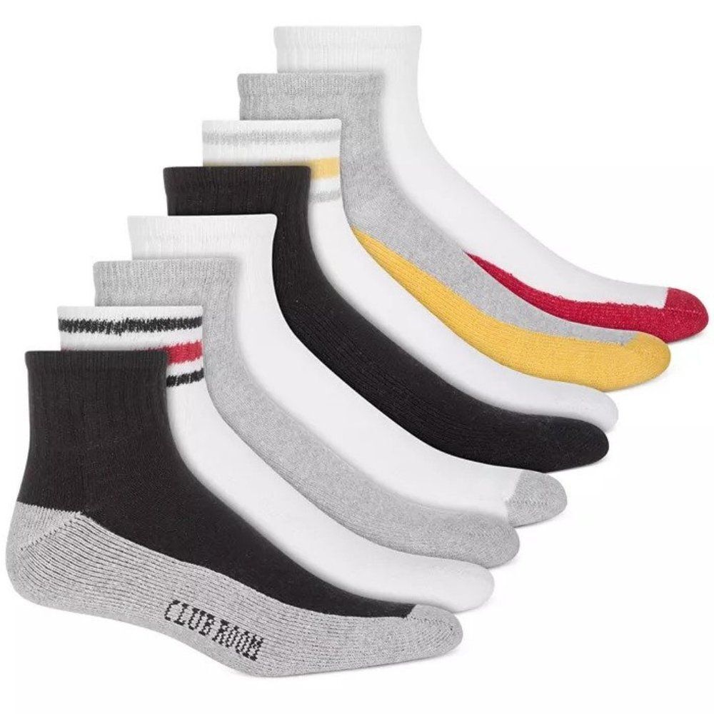 Club Room Men's Ankle Socks - 8 Pack